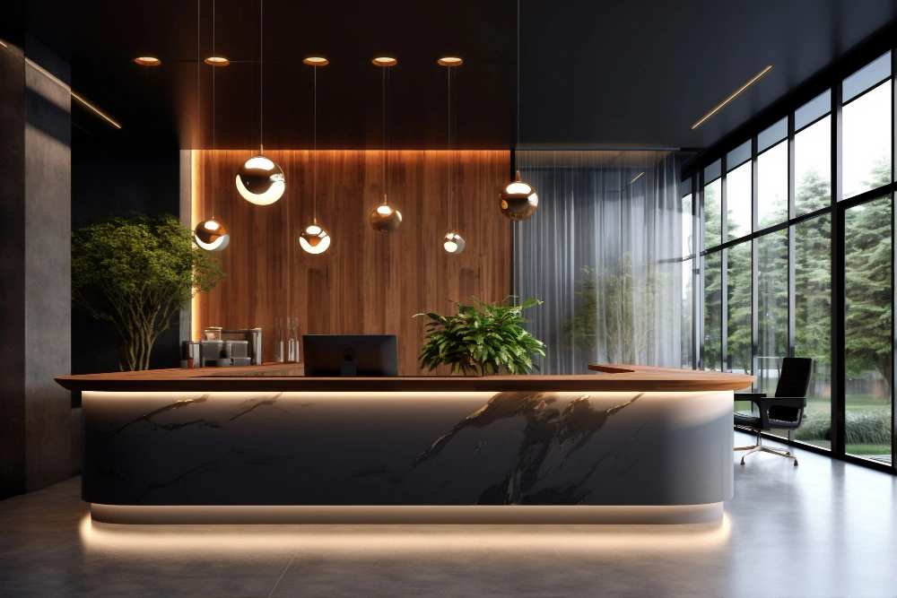 commercial showroom interior design project